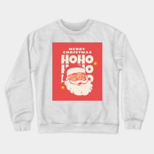 Retro Vintage Pink Santa Claus Crewneck Sweatshirt